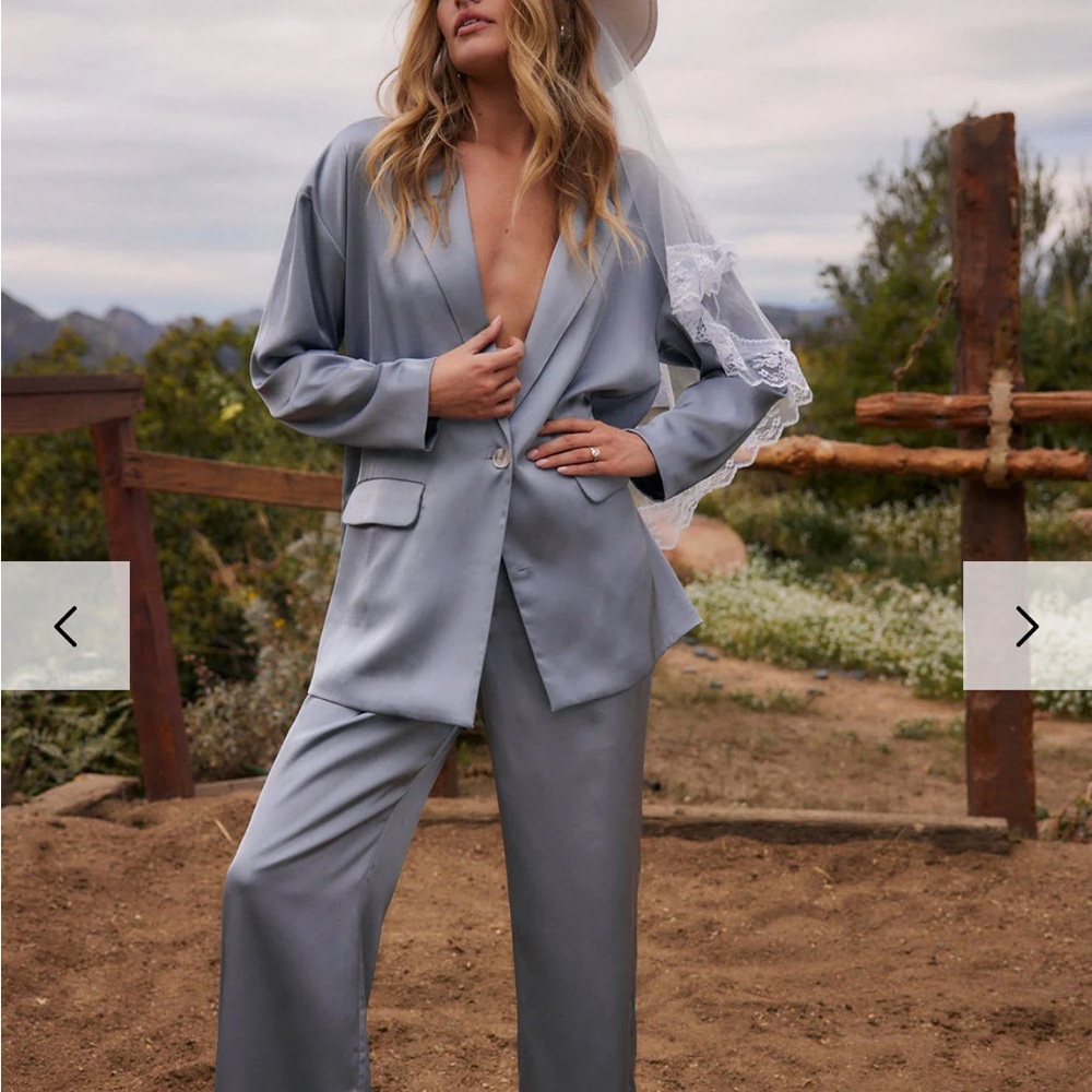 12TH TRIBE Halley Satin Blazer NWT